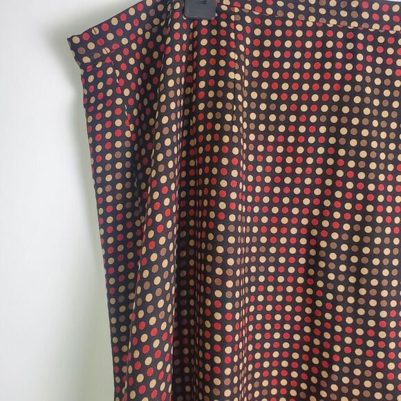 Vintage Talbots Silk Polka Dot Midi Skirt Size 20W - Picture 2 of 8